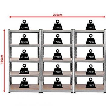 Robust 3 Bay Heavy Duty Shelving Rack