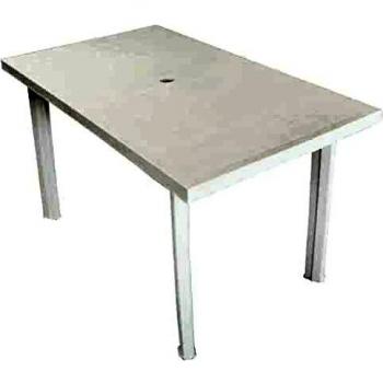Table Résine Voile Blanc 126X76 Progarden