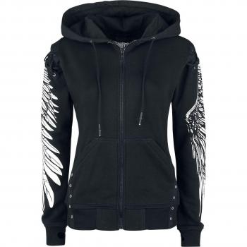 Gothic Elora Zip Hoodie – Black, Women’s S-M