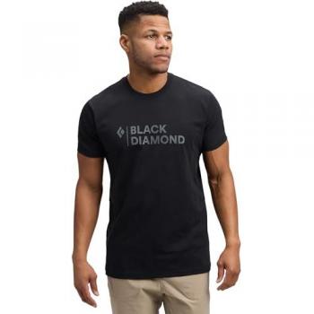Black Diamond Stacked: Camiseta Manga Corta Negra