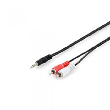 Cable de audio stereo 3.5mm a 2x RCA 2.5m