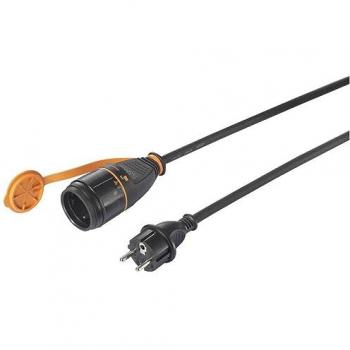 Sygonix 5m Lockable Power Extension Cord, 16A, H07RN-F 3G 1.5mm², Weatherproof