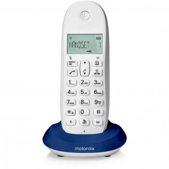 Dect C1001L Motorola Telefono Cordless, Blu