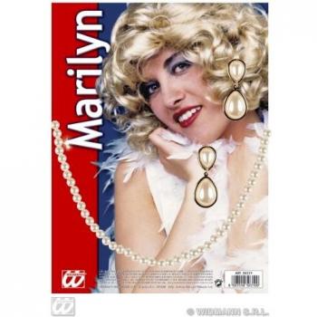 Ensemble collier et boucles d'oreilles Marilyn