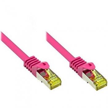 Magenta Ethernet 1m Cat7 Wire (GC 8070R)
