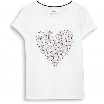 Camisa Mujer Manga Larga edc by ESPRIT 018cc1k021, Off White 110