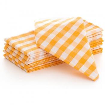 GAMUSI Pack de 6 servilletas Vichy 45x45 cm
