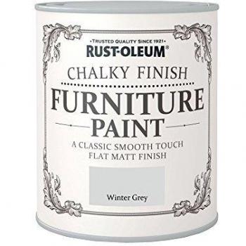 Rust-Oleum A Classic Smooth Touch Flat Matt Paint Finish Winter Grey 125ml