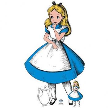 Star Cutouts : Alice en carton 95 cm, style vintage