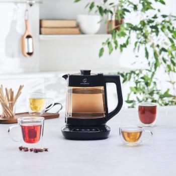 Kara Caye 3‑En‑1 Théière Parlante (Verre Coloré) 1700 W