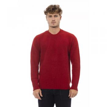 Alpha Studio Red Wool Sweater