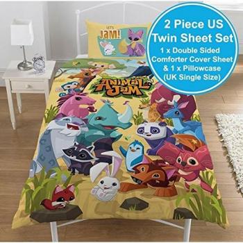 Animal Jam Mix-and-Match Bedding Set with UK Flag Motif