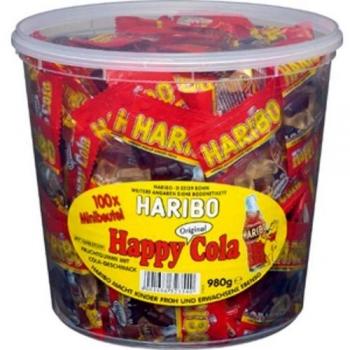 HARIBO Fruchtgummi HAPPY COLA Minis, in Runddose