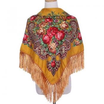 Luxury Printed Square Scarf for Women