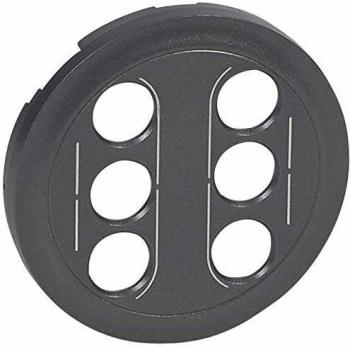 Prise Double RCA Graphite Legrand