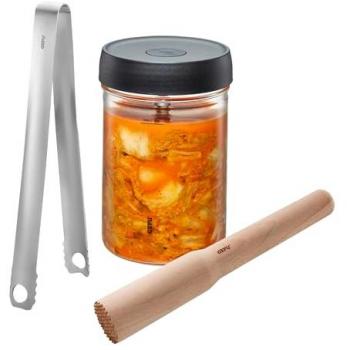 Set Nativo : Pot fermentation en verre 1L et accessoires Gefu