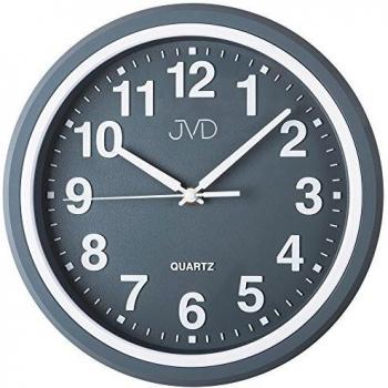 Dunkelgraue JVD HA47.1 Wanduhren-Design – analog & Quarz