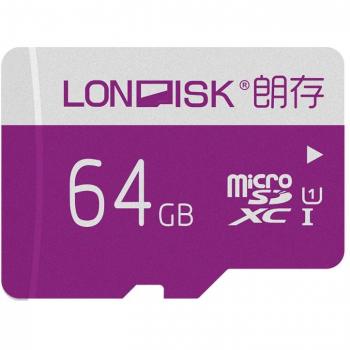 LONDISK Carte Micro SD 64 Go SDXC C10 U1