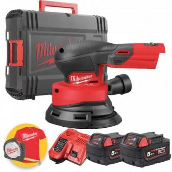Milwaukee M18 Ponceuse excentrique 125mm avec chargeur