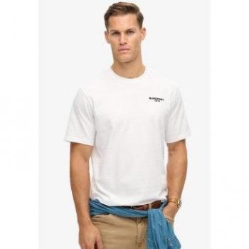 T-Shirt Ample Superdry – Blanc – S – Sport Luxe