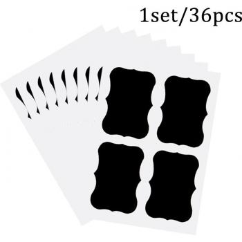 36pcs Reusable Chalkboard Stickers