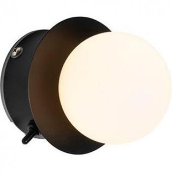QAZQA Applique moderne noire IP44