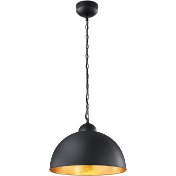 Trio-Design LED‑Pendelleuchte Romino – Schwarz & Gold