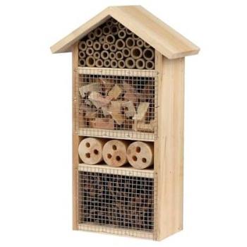 Hôtel à Pollinisateurs en Bois