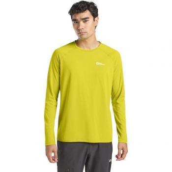 Prelight Swift Long Sleeve T‑shirt in Chartreuse, Size M – Jack Wolfskin