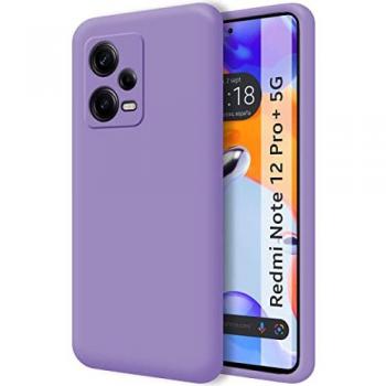 Funda Silicona Doble Capa para Xiaomi Redmi Note 12 Pro+ Plus 5G Morada