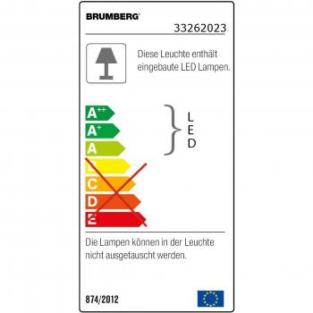 Brumberg 33262023 LED-Einbaustrahler Set (Starr/Schwenk) – 230 V, 2700 K