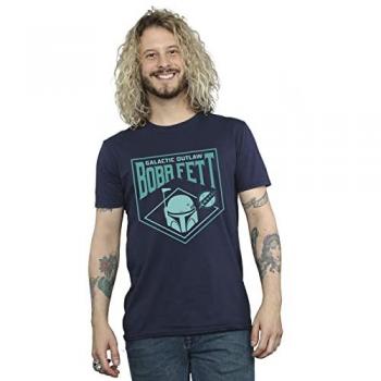 Star Wars Men's The Book of Boba Fett Galactic Helm T-Shirt