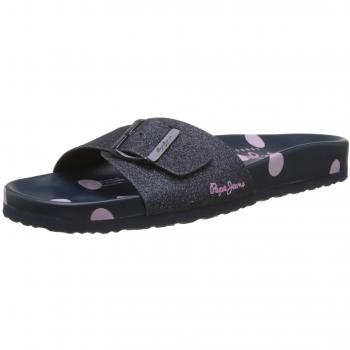 Mules Pepe Jeans London Oban Dot, Mujer, Azul