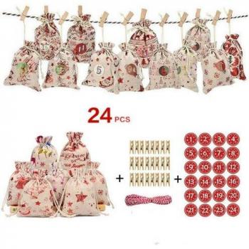 Christmas Countdown Bags