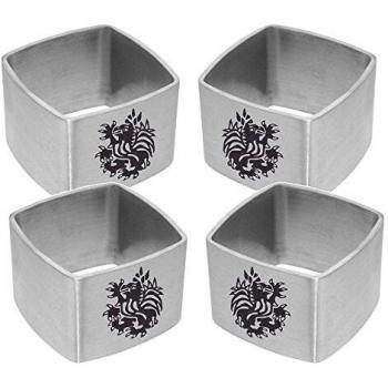 Viertelserviettenring‑Set – Ihre Gravur, Ihr Stil