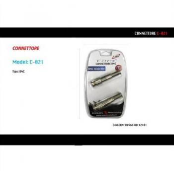 Adaptador BNC Macho Maxtech para Videovigilancia C-021