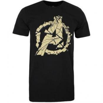 T-shirt Avengers Endgame da uomo screpolata