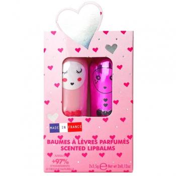 Balsamo Labbra Fragola e Frullato Set Regalo Duo 7 g Unisex
