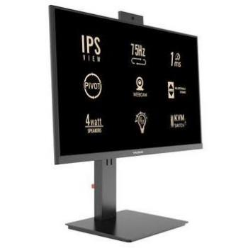 Monitor yashi 24`` wide yz2492 ips matrix webcam 2mp 1920x1080 75hz 1ms mprt 300cd/m² 2x3w mm hdmi dp vesa pivot