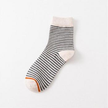 Chaussettes hautes en coton pour hommes, mi-tube