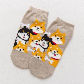 Invisible Shiba Inu Boat Socks