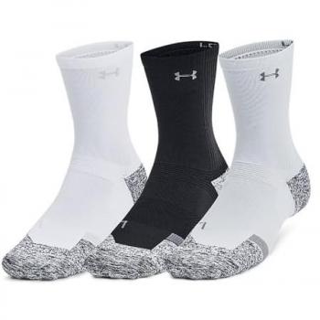 Conjunto de 3 Meias Under Armour UA AD Pro Mid Preto