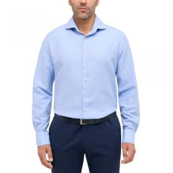 Eterna Langarmhemd MODERN FIT in azurblau Größe 46