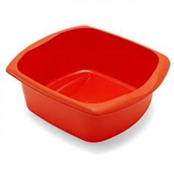 Addis Flame Orange Large Rectangular Washing Up Bowl, 9.5 LTR