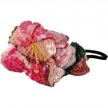 Dolce & Gabbana Multicolor Sequined Lurex Hair Headband