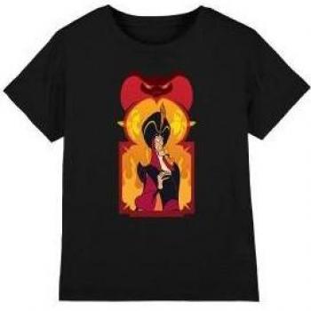 Aladdin Kindertshirt Jafar de Duistere Tovenaar, 5-6 Jaar, Zwart