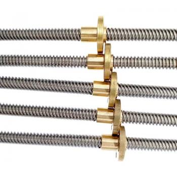 Tornillo Trapezoidal T8 400 mm – Accesorio para Guías Lineales 3D