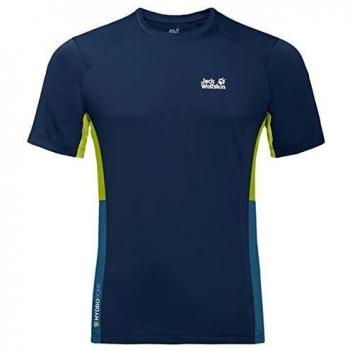 T-shirt Uomo Jack Wolfskin Narrows Blu scuro L