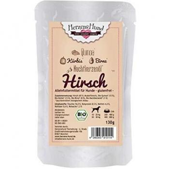 Herzens Hund Cervo & Verdure Umide – 130 g