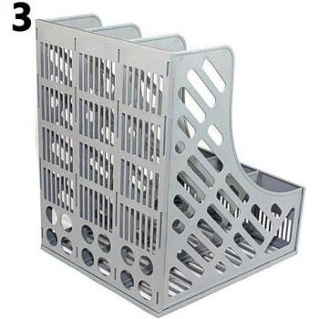 3-Section Desk File Organizer